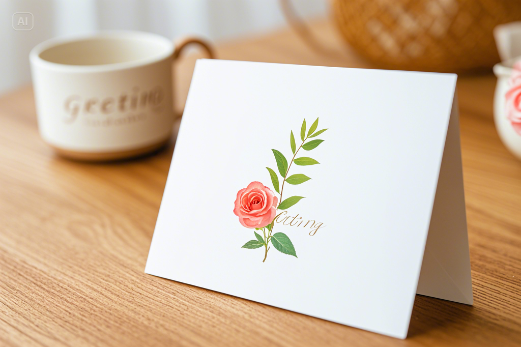 Personalized greeting cards made by AI text-to-image generator