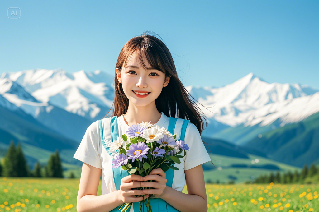 Social media content created by AI text-to-photo generator