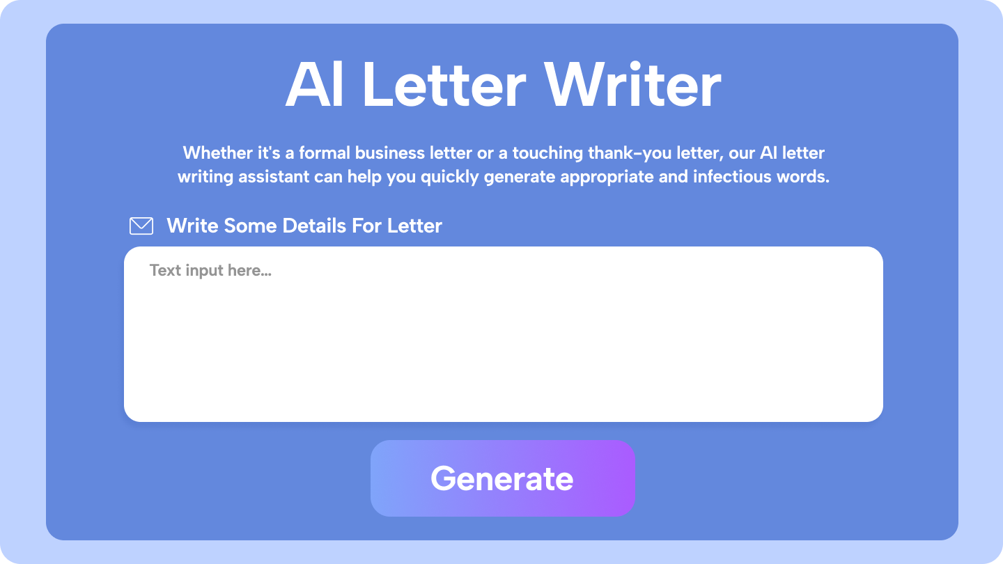 ai letter writing