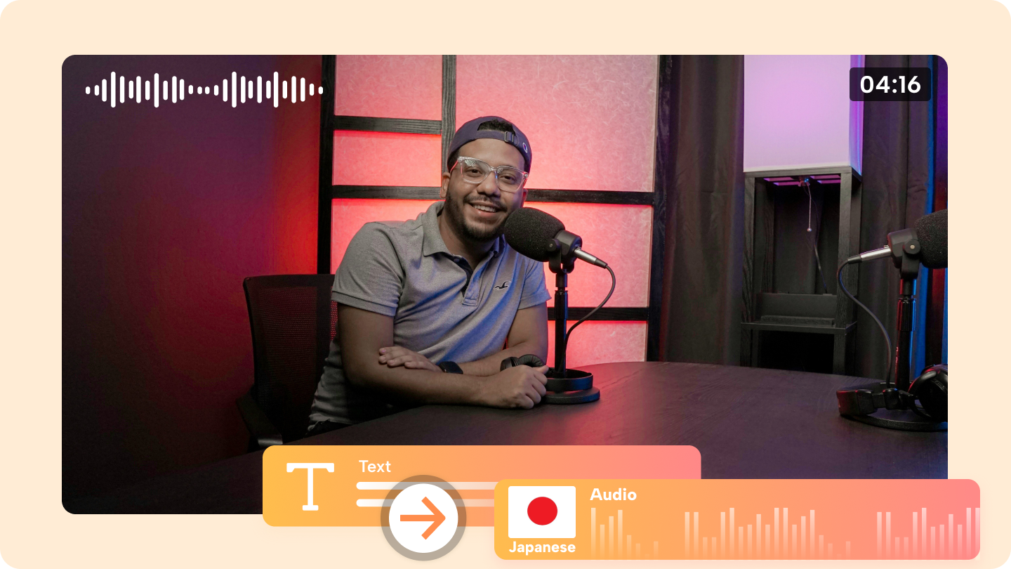 Text in Sprache Japanisch