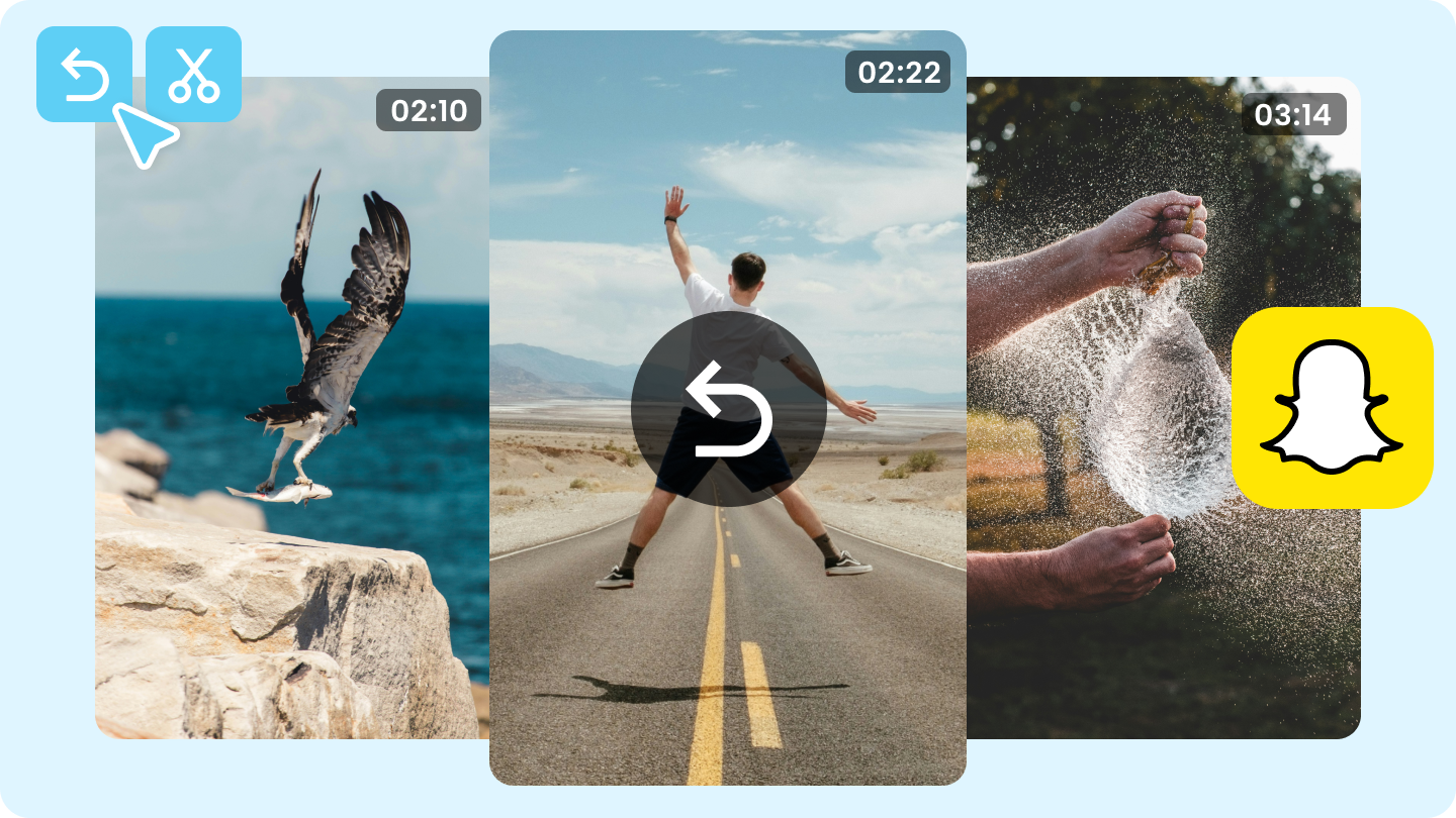 how to reverse snapchat video