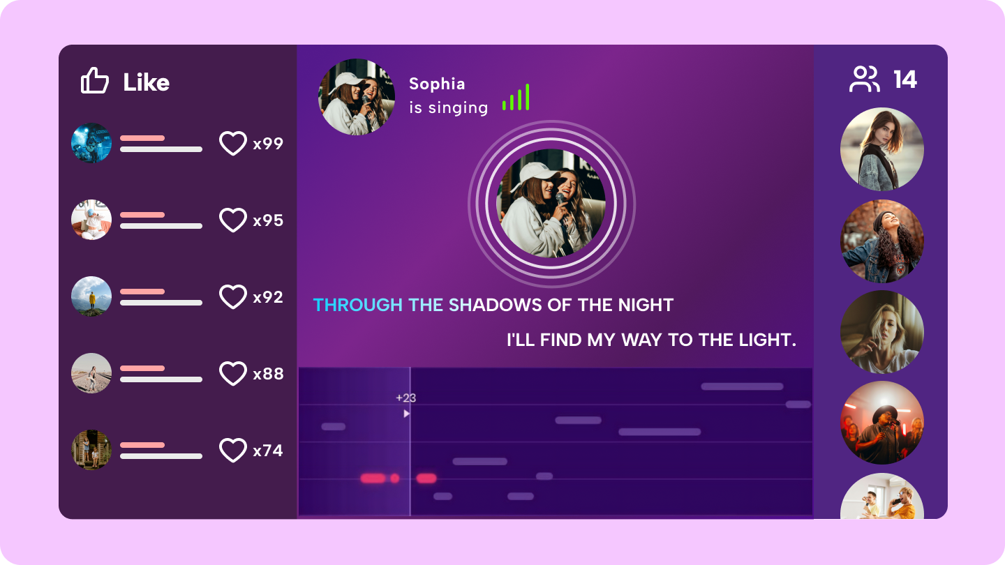 sitio web de karaoke en línea