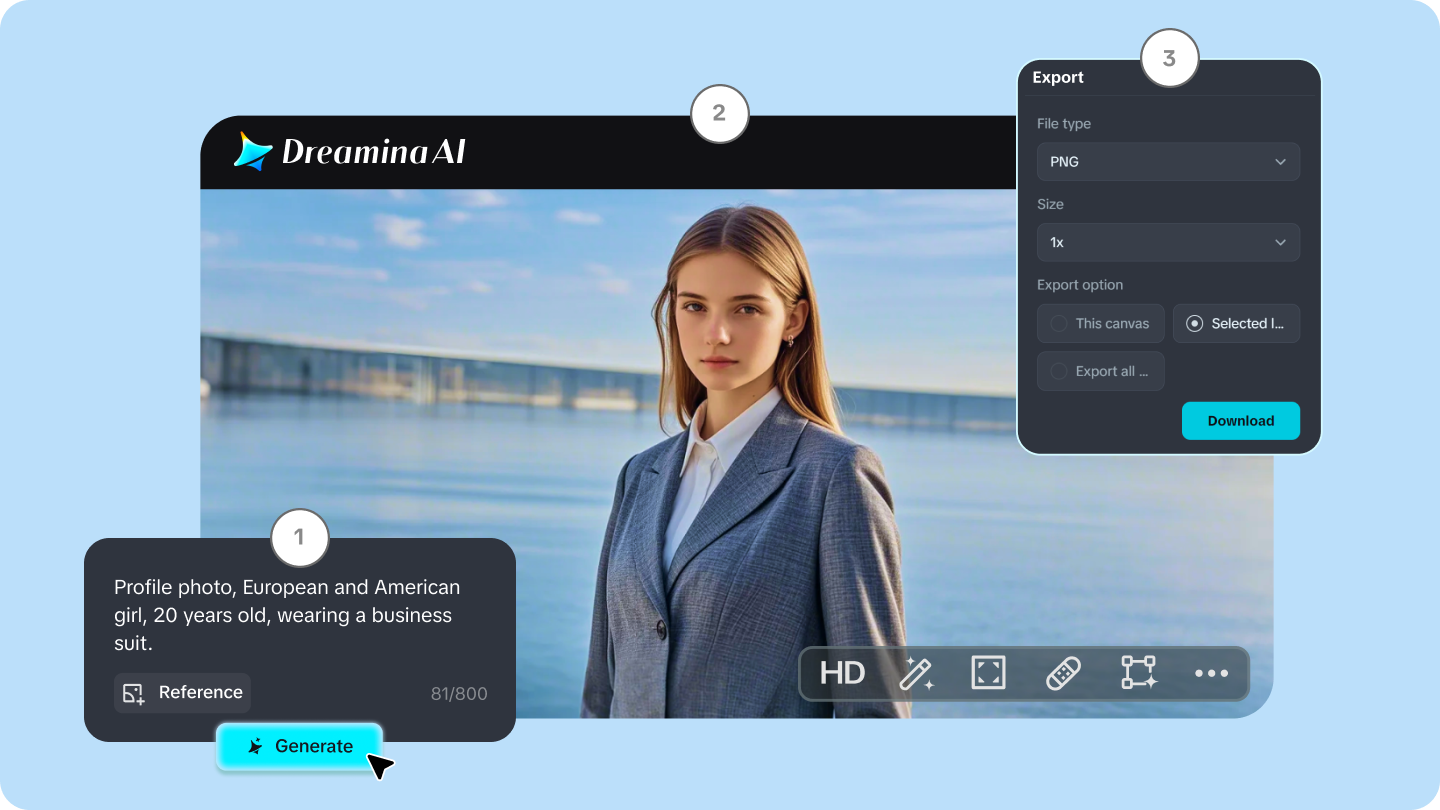 ai genererad profilbild