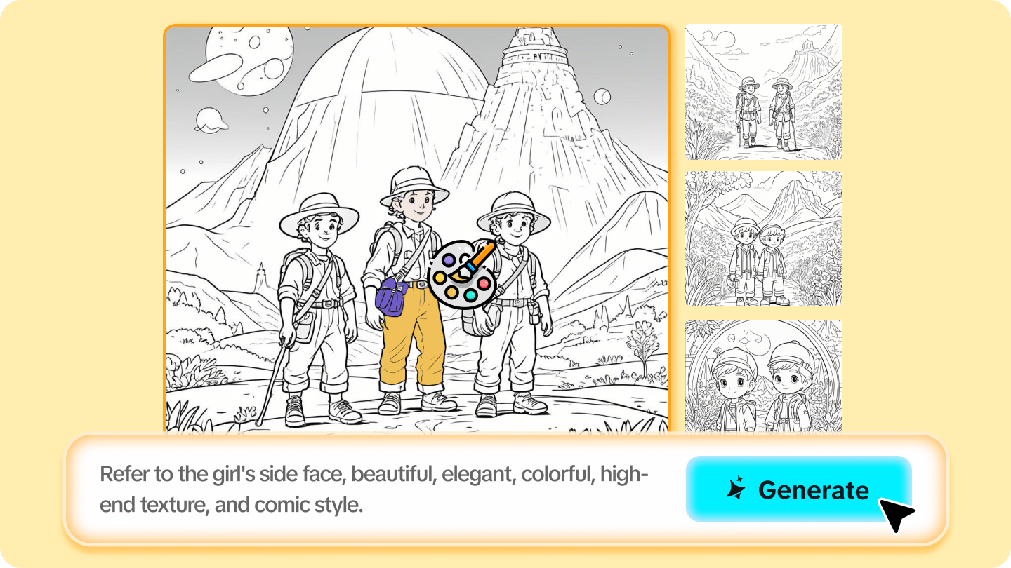 中途着色書提示