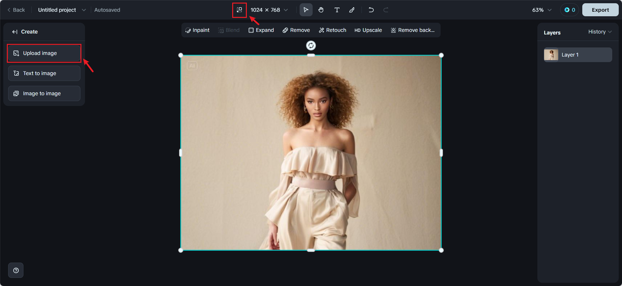 Upload your photo on canvas