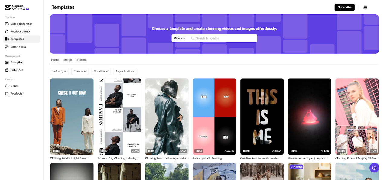 Make Facebook Ads video in Pippit