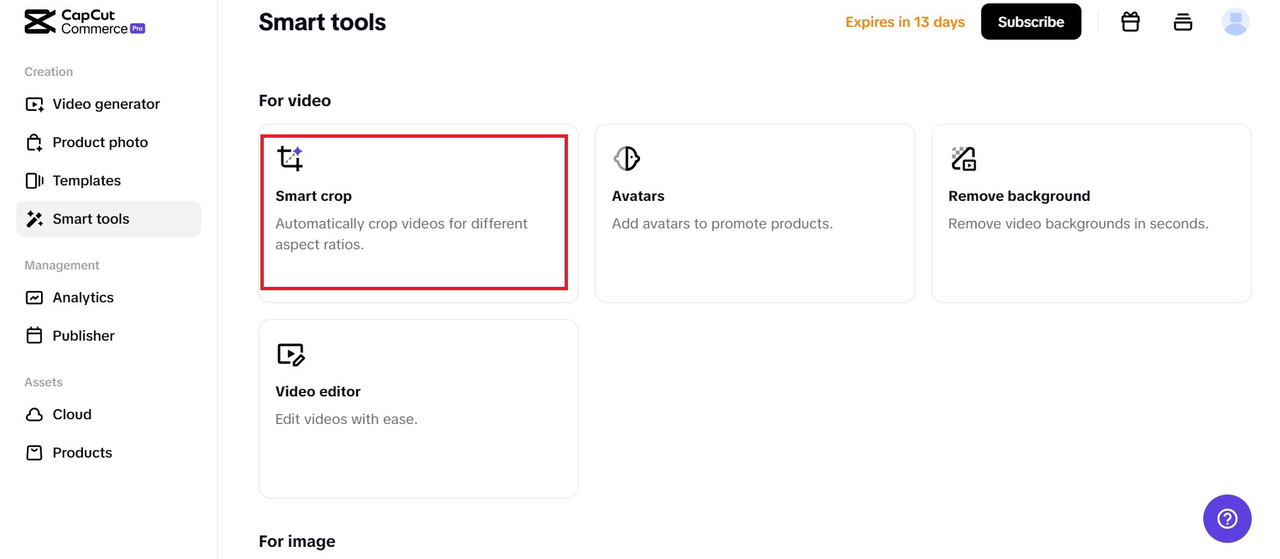 I-crop ang mga video para sa iba't ibang aspect ratio