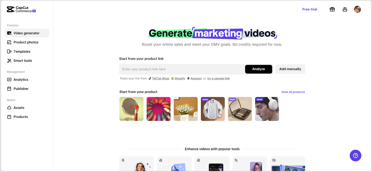 online video cropping tool - Pippit