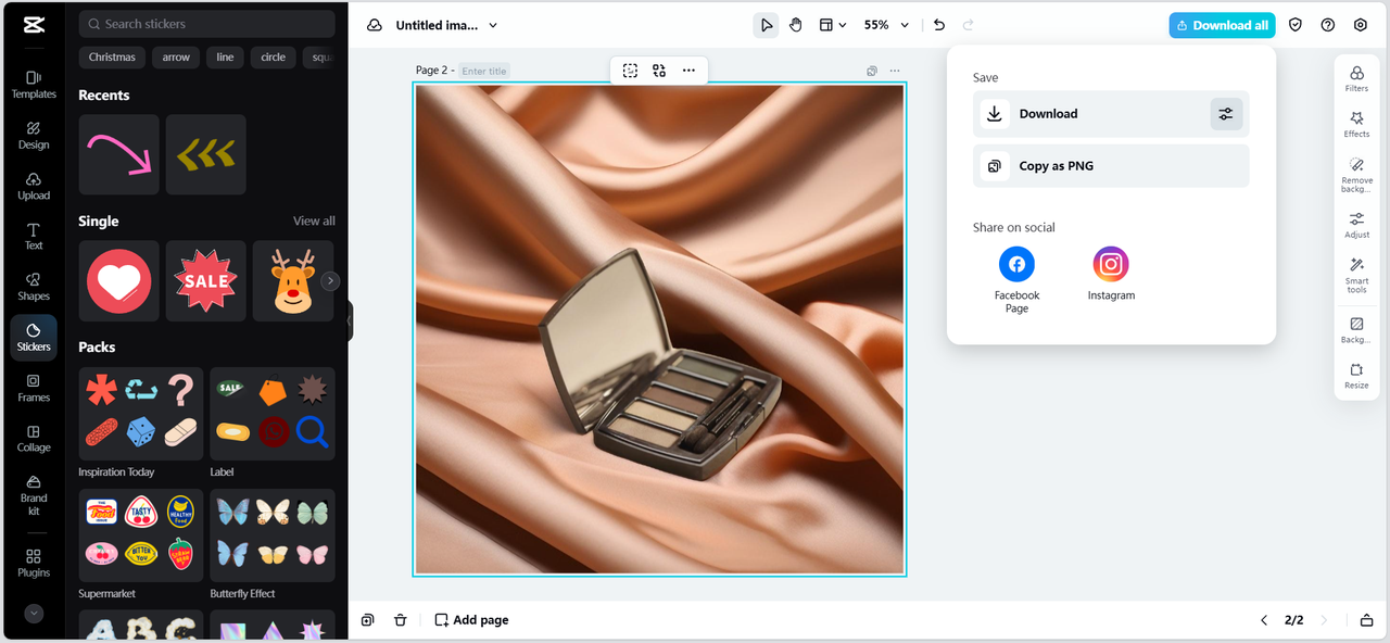I-export ang iyong poster at subaybayan ang datos