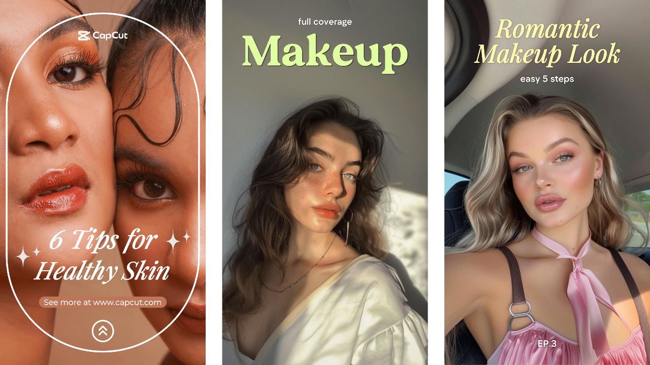 Kasalukuyang makeup look