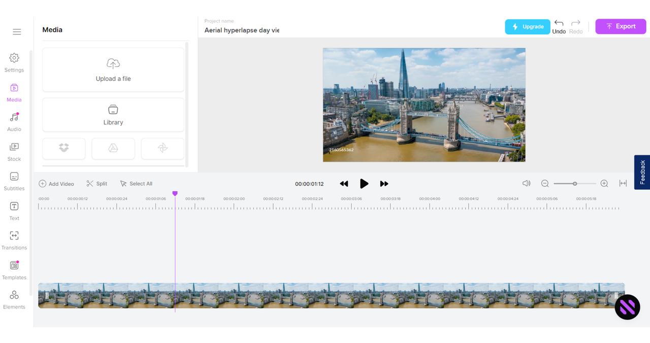 لقطة تظهر نوفا كاريوكي واجهة الخالق الفيديو على الانترنت