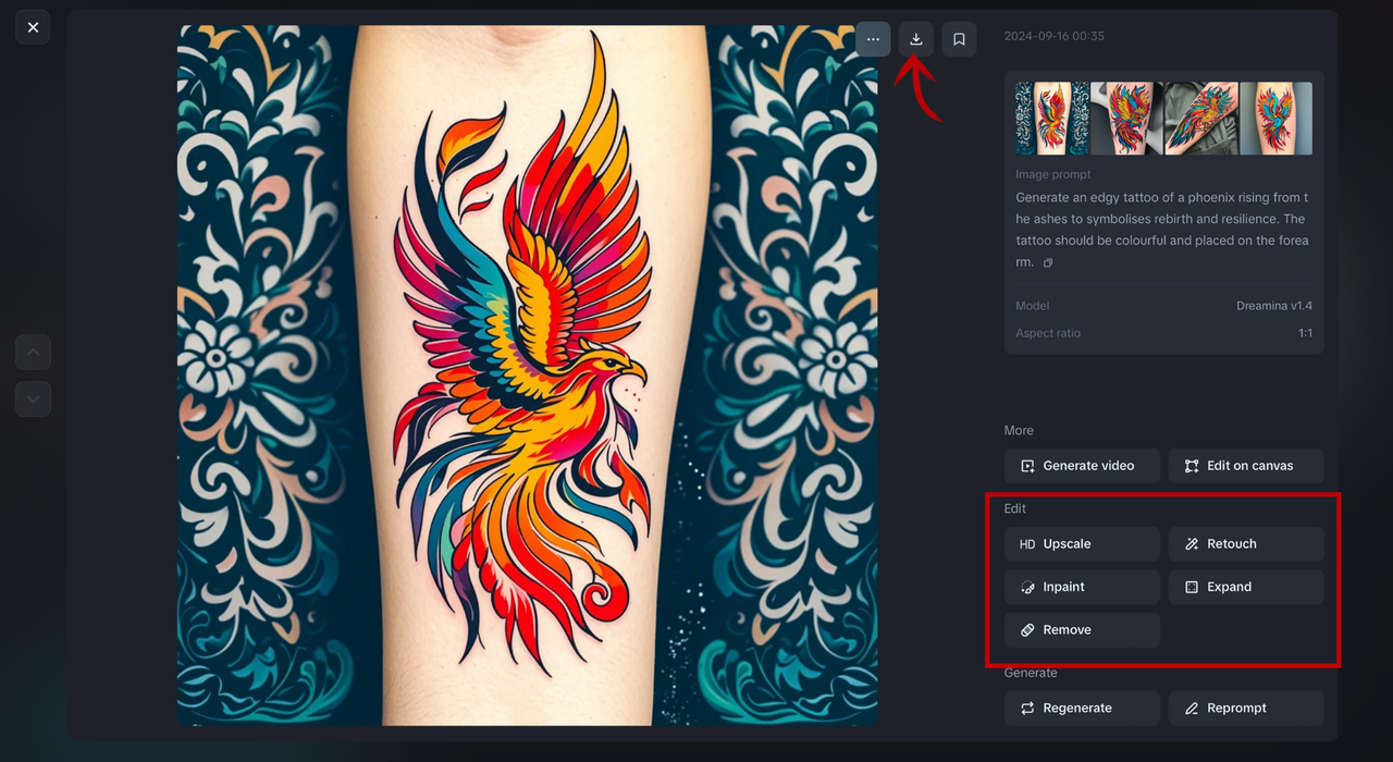 Customize and download