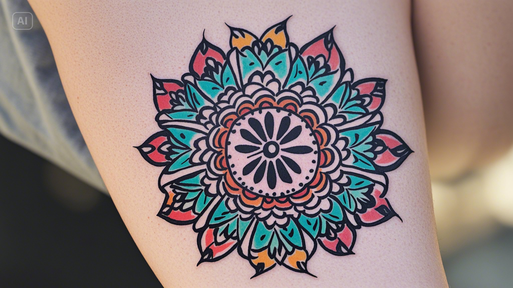 Mandala tattoo from Dreamina