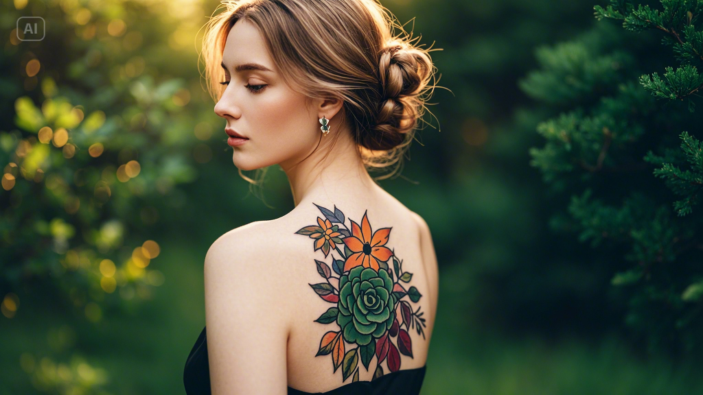 Nature tattoo created by Dreamina