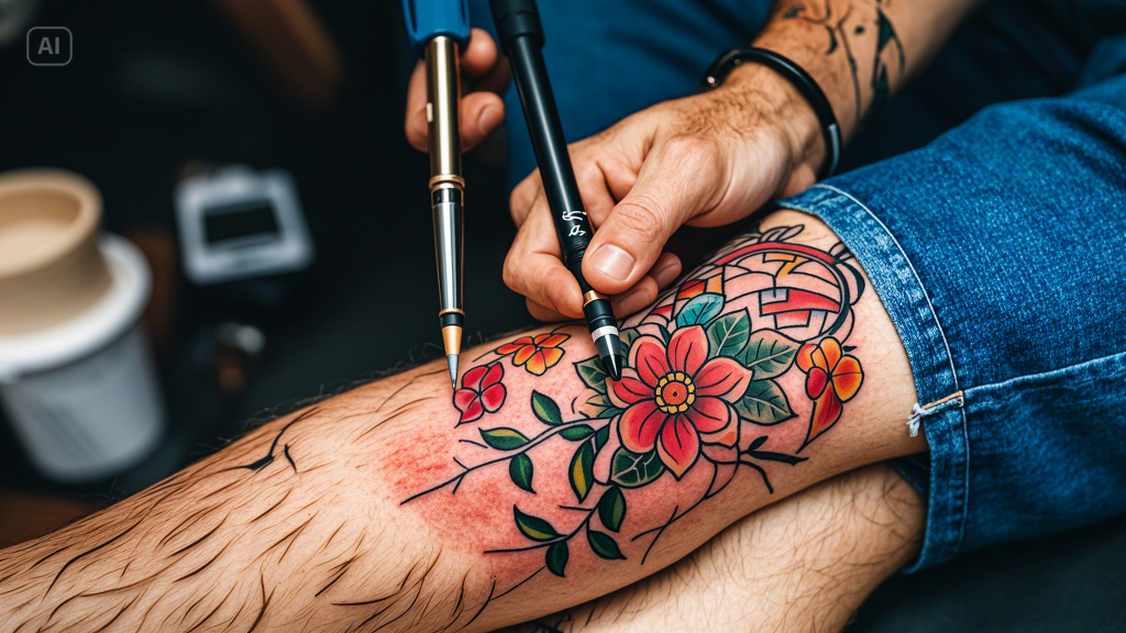 Watercolor tattoo made with Dreamina