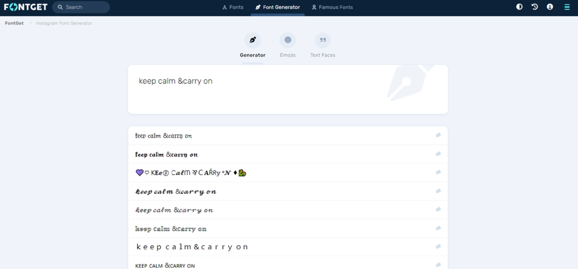 Script font generator tattoo