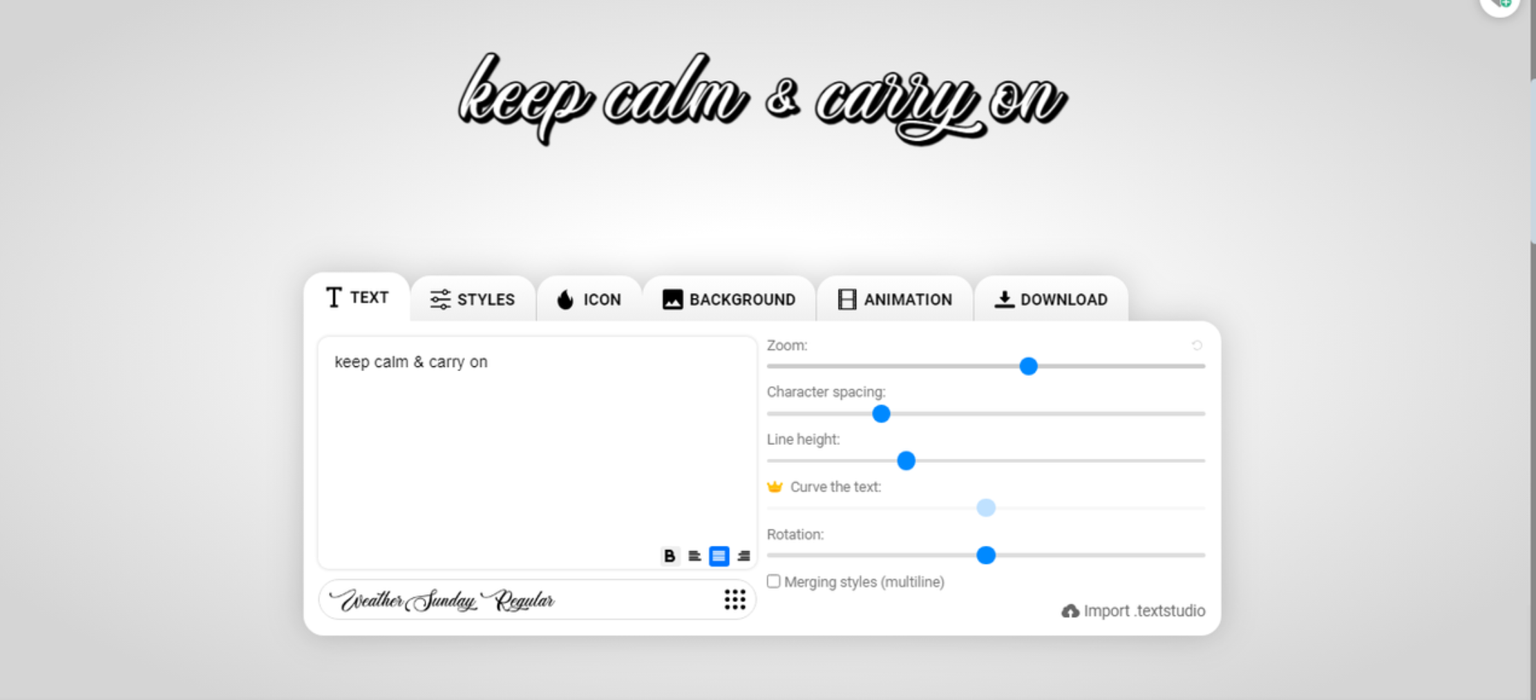 Tattoo font maker online- Text Studio