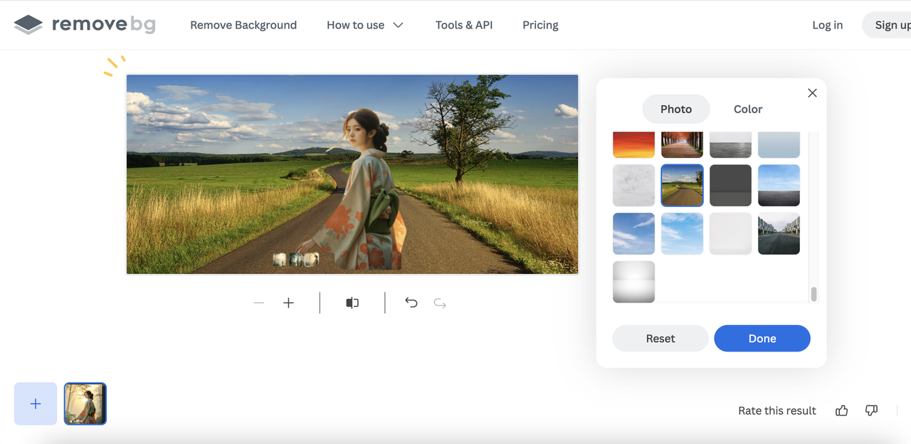 Remove.bg background generator