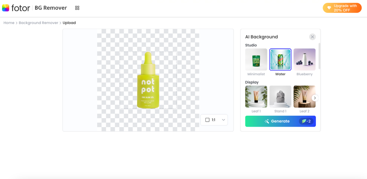 Fotor BG remover and generator