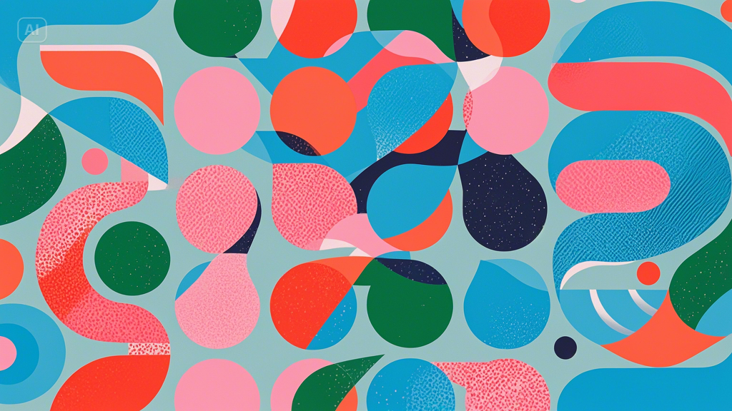 Abstract na mga hugis at pattern ng background