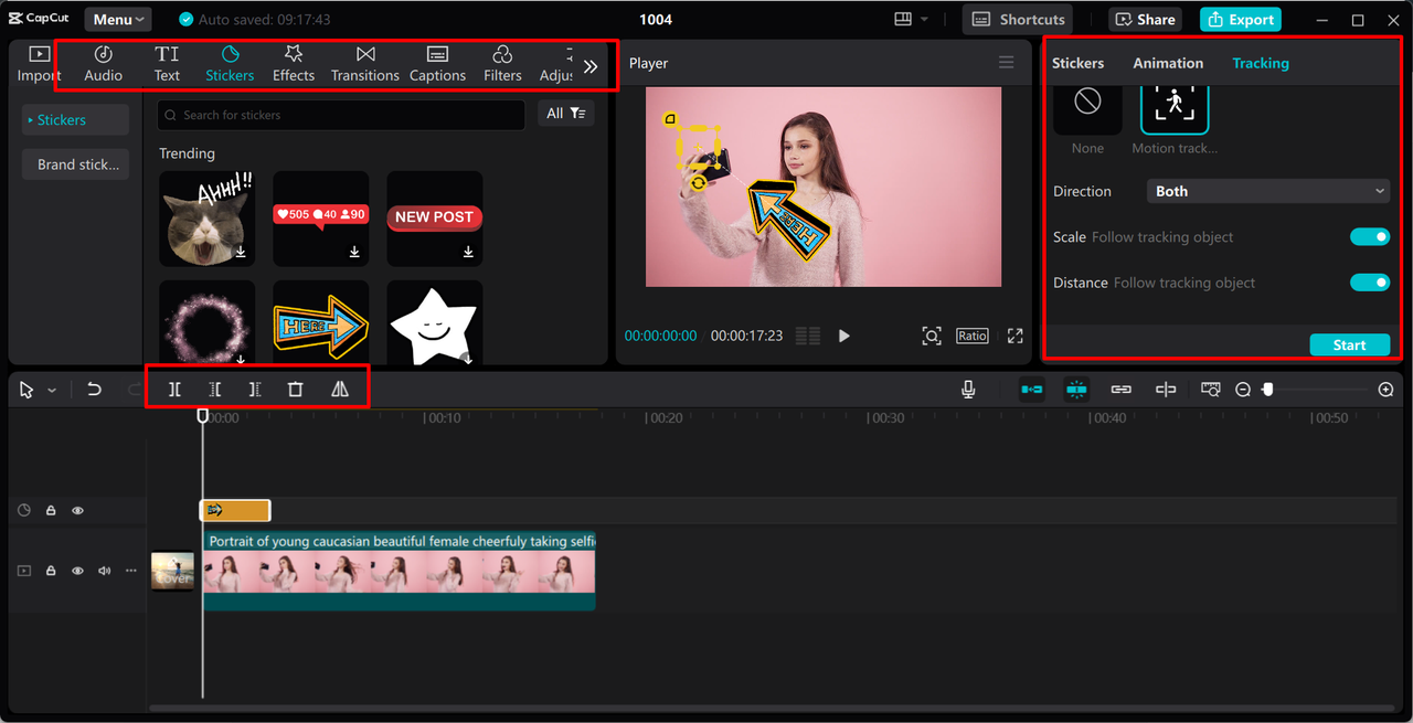 Customizing the video in the CapCut desktop video editor