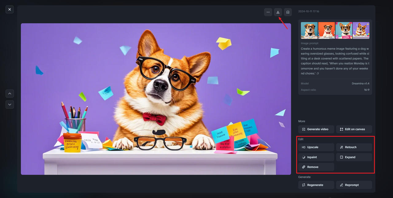 Customize & download meme