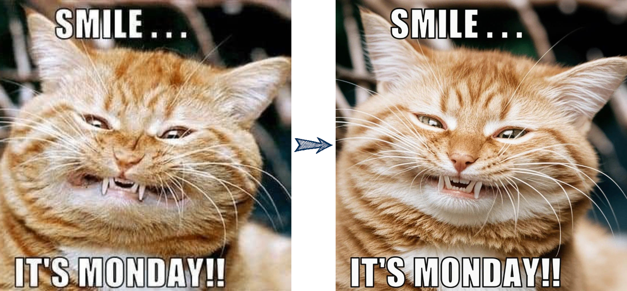 Magic retouch in one click