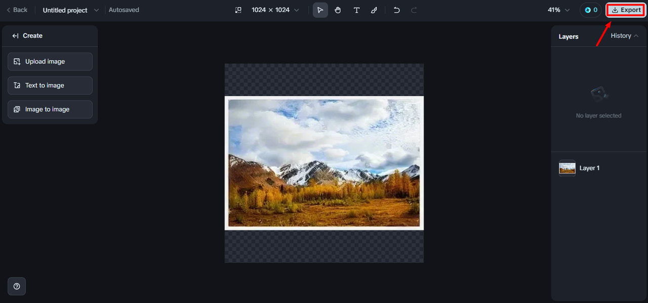 Save or dowload the image