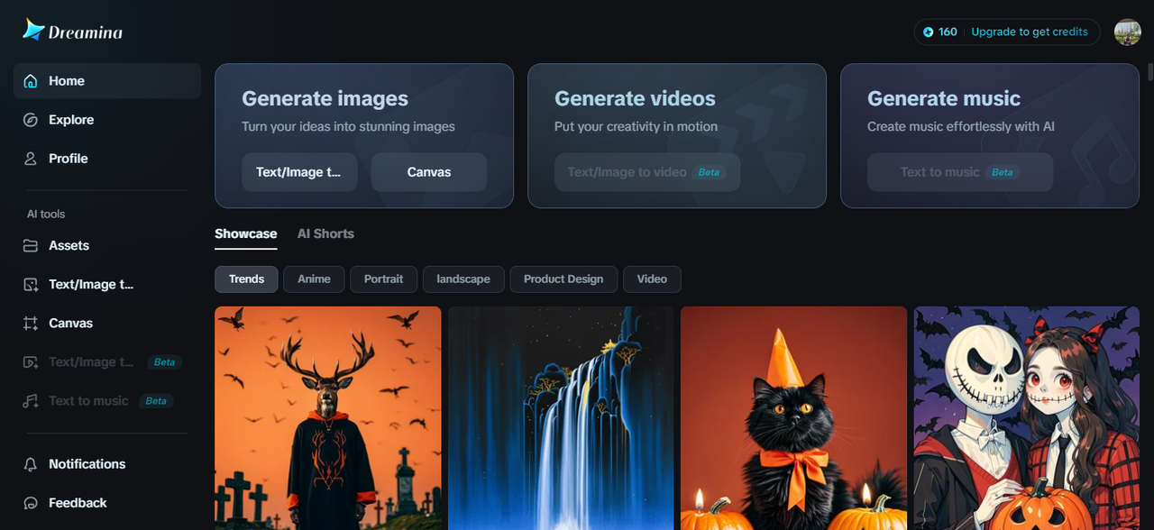 Dreamina’s AI product image generator