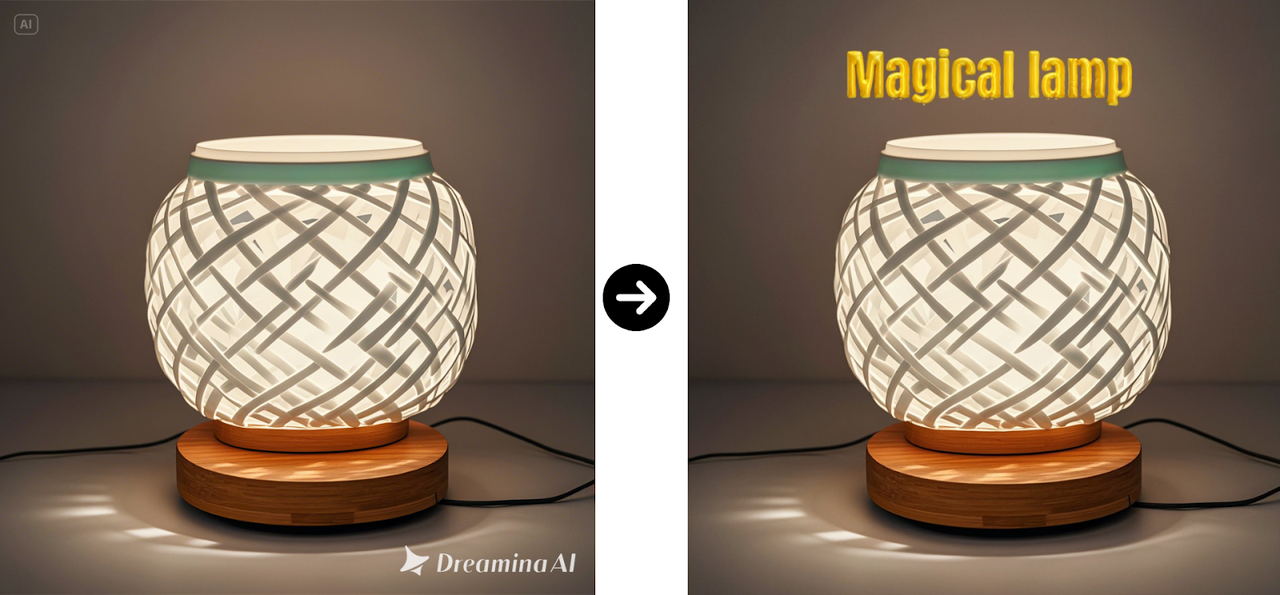 Insert AI text effect