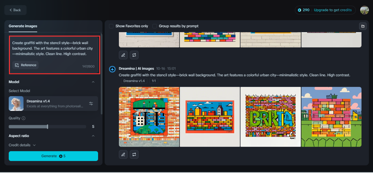 Write down your prompt