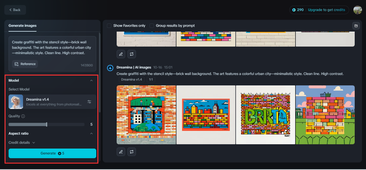 Generate your graffiti art