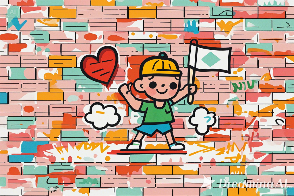 Banksy-styled graffiti design example