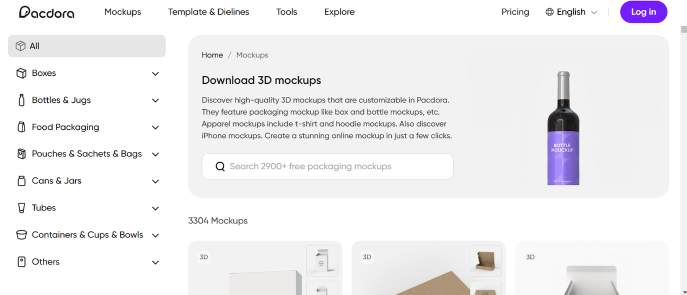 Mockups gratis online with Pacdora