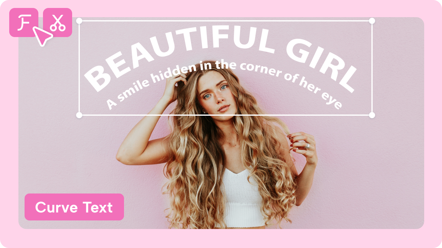 Gebogener Textgenerator online