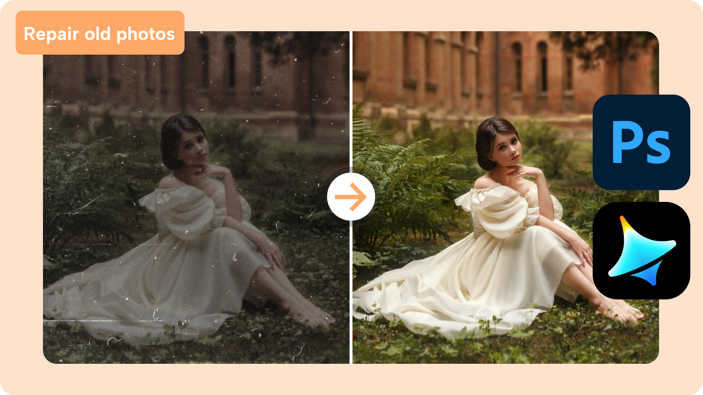 Photoshop stellt altes Foto wieder her