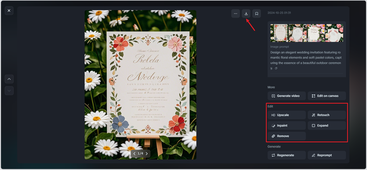 Export wedding invite card design