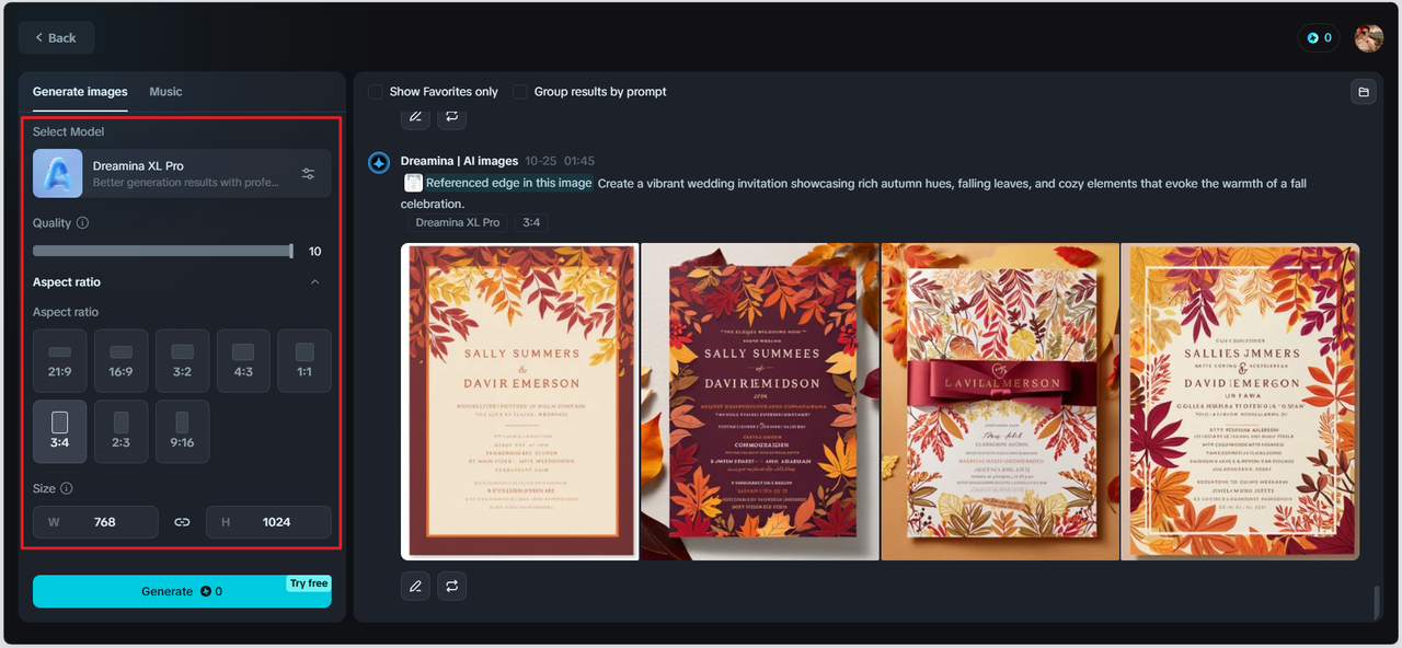 Turn your image into a stunning invitation