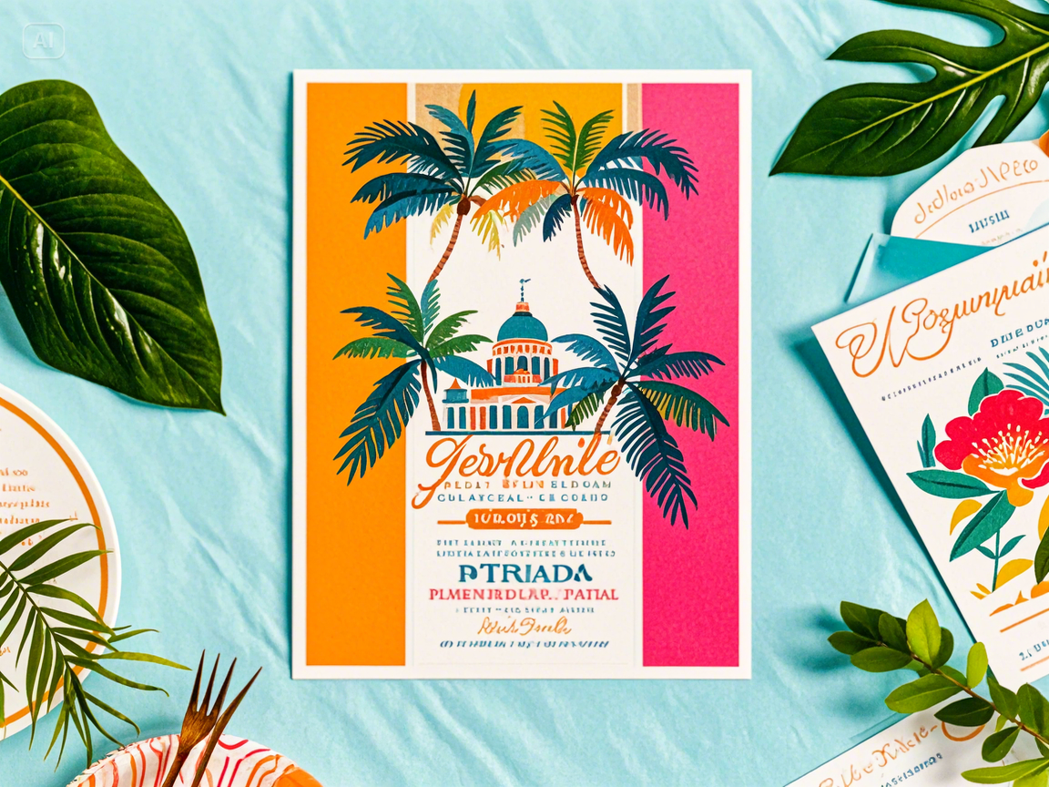 Destination wedding invitation