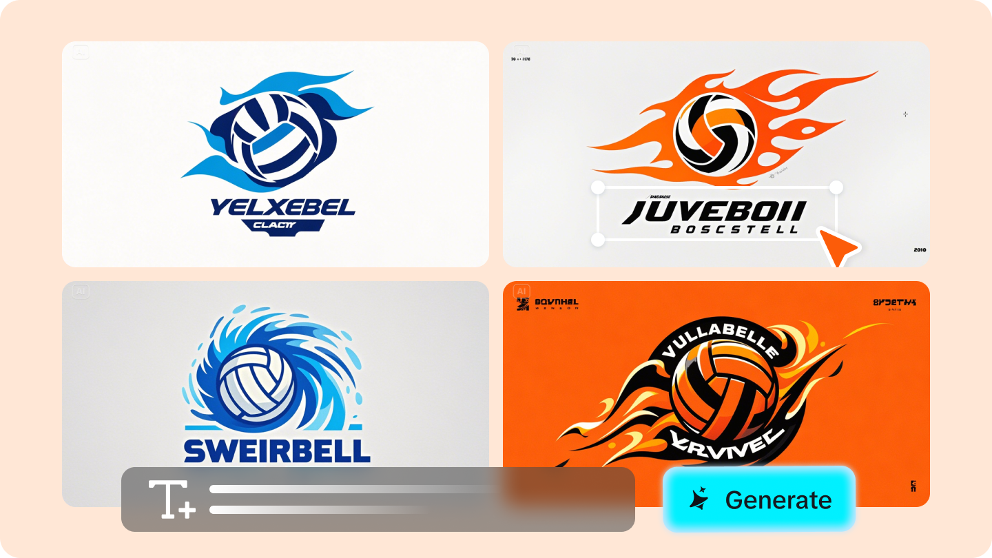 thiết kế logo bóng chuyền