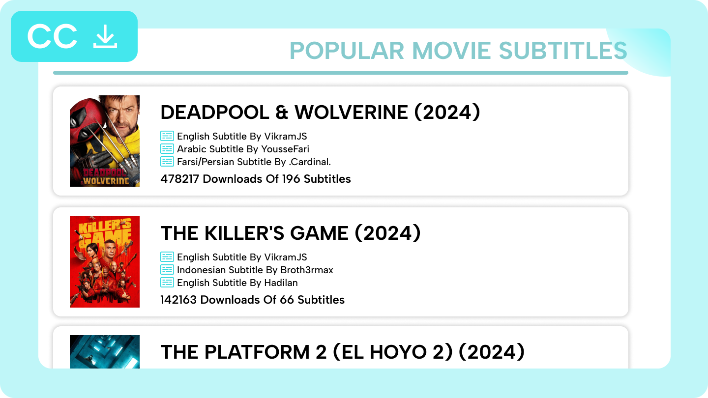 télécharger les sous-titres 