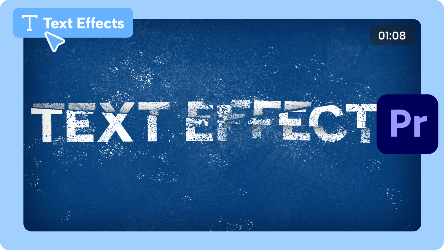 Estreno de efectos de texto profesional