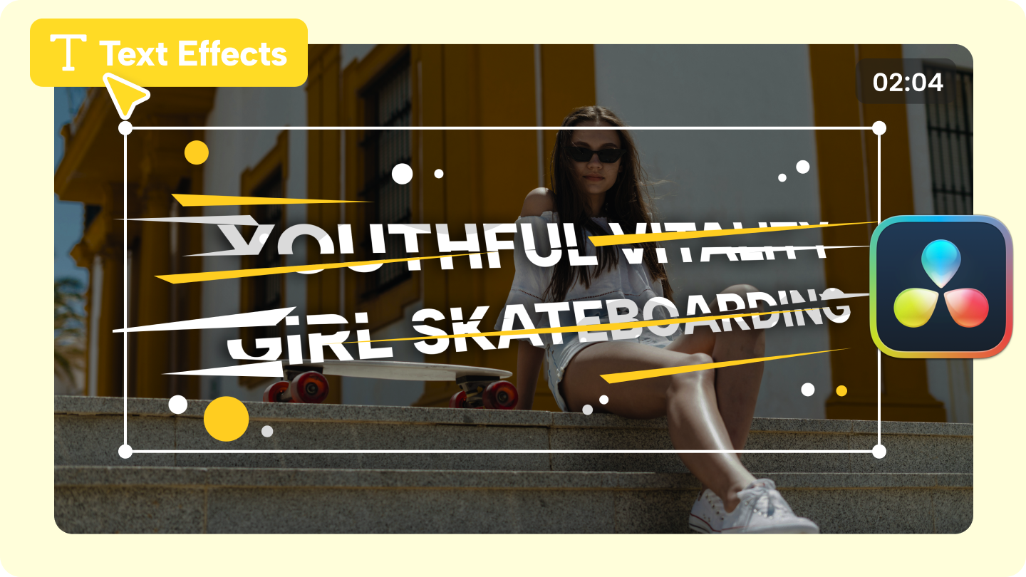 Davinci вирішити текстові ефекти