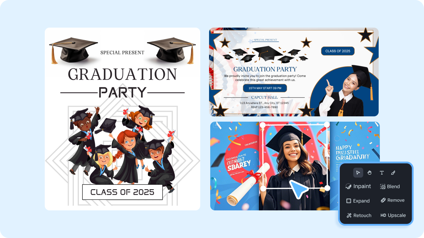 fluturaș pentru absolvire