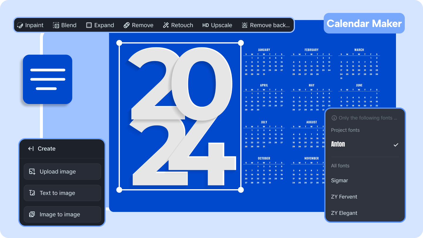 Creador del calendario