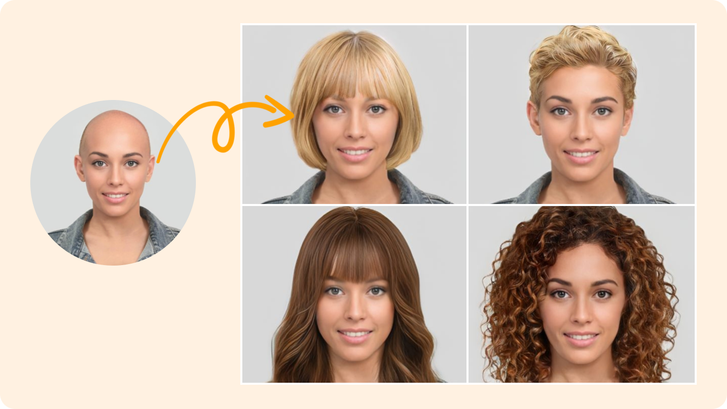 thêm tóc vào ảnh