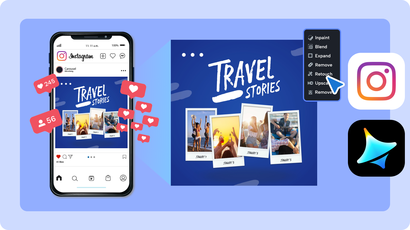 thiết kế bài đăng trên instagram