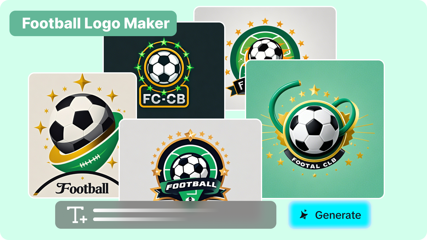 Trabalhos Football logo maker: