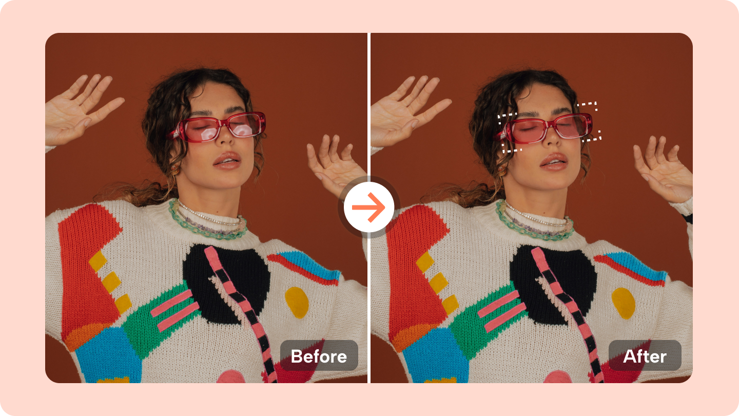 remove glare from photos
