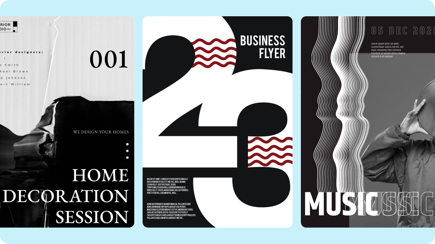 Pôster preto branco